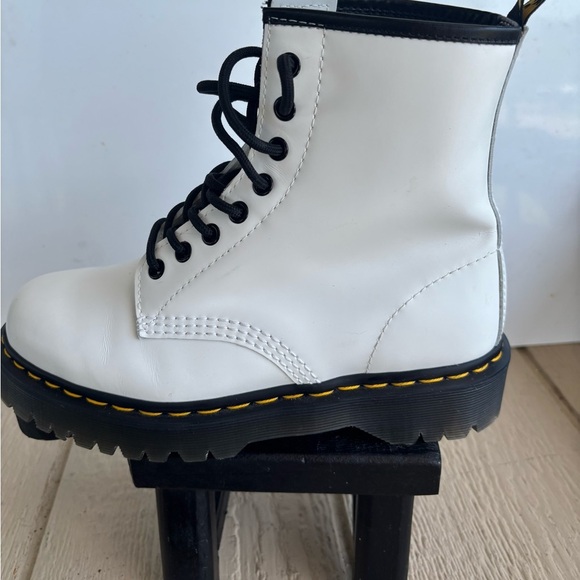Dr. Martens White and Black Boots - Picture 12 of 15
